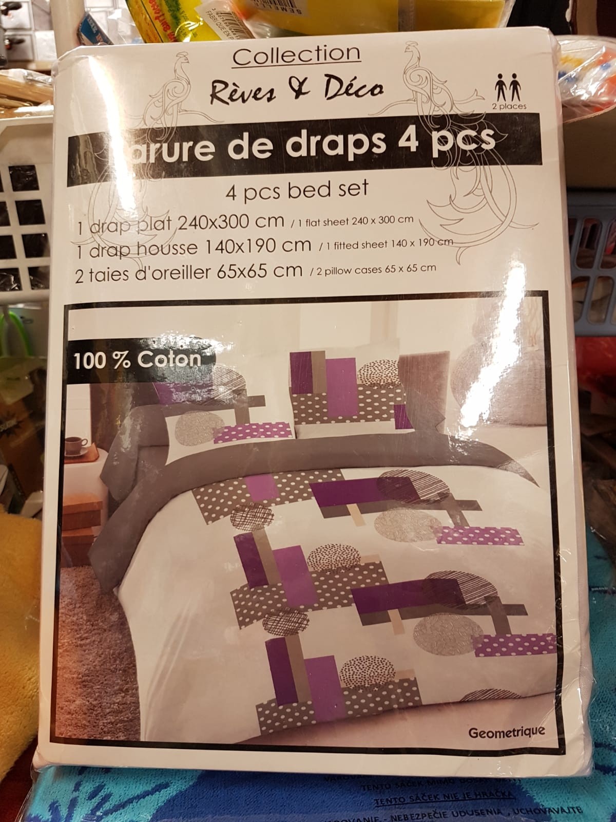 Parure de draps 4 pièces