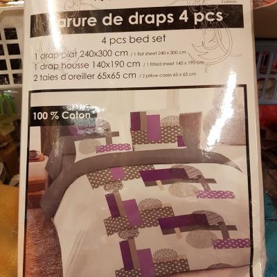 Parure de draps 4 pièces